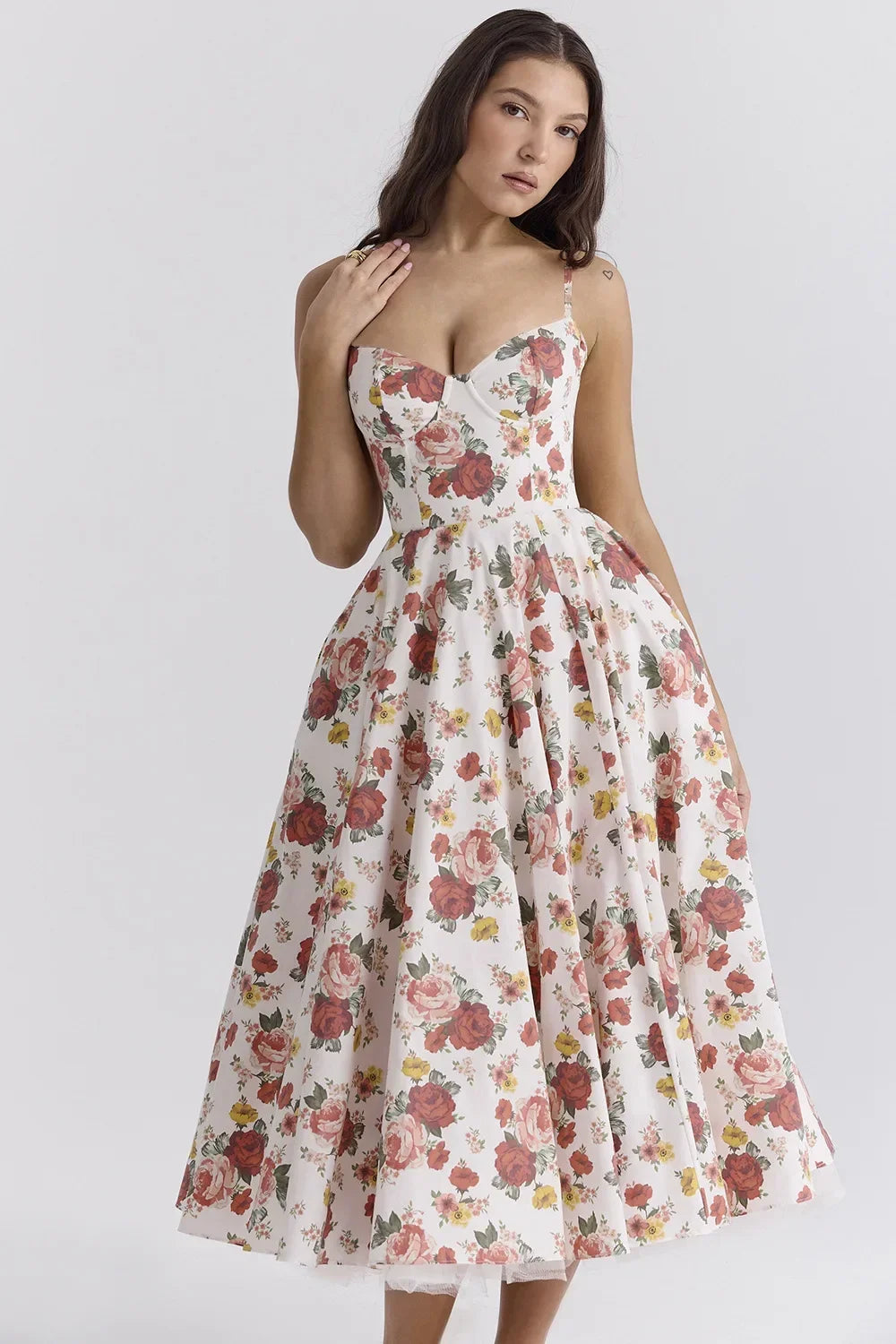 Pendulum Double-layer Suspender Dress Princess Dress Women Summer Sexy French Mesh Sleeveless Spaghetti Strap Maxi Camis Dress