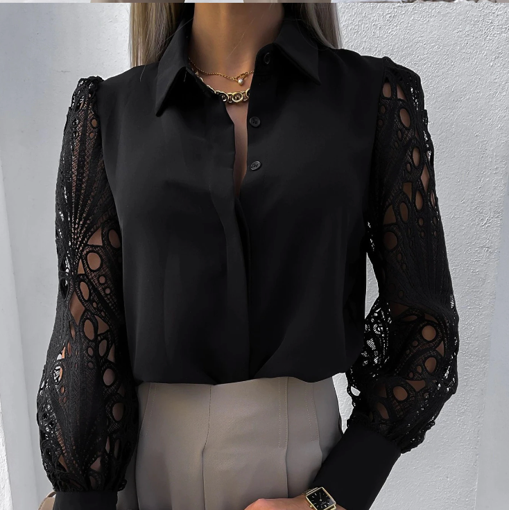 ENGELBERTA I MODIEUZE KRAGENBLOUSE
