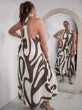 Inez Brown Maxi Dress