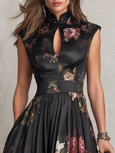 Sienna | Robe midi à motifs floraux