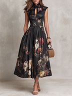 Sienna | Robe midi à motifs floraux