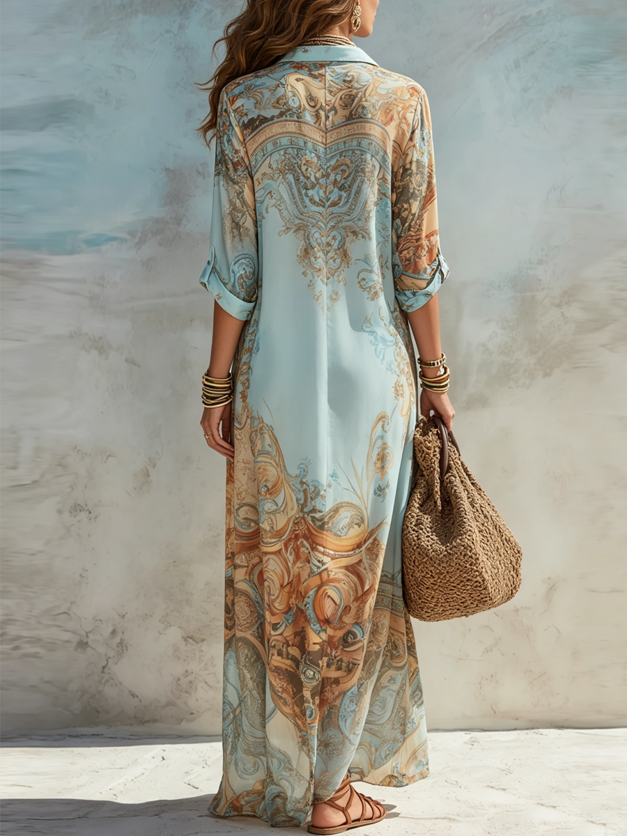 Klara | Elegantes Mediterranes Blusekleid
