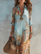 Klara | Elegantes Mediterranes Blusekleid