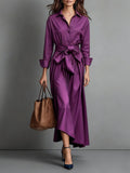 Marise™ | Elegante Maxi Jurk met Strikdetail