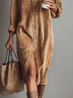 Nora | Lässiges Hemdblusenkleid