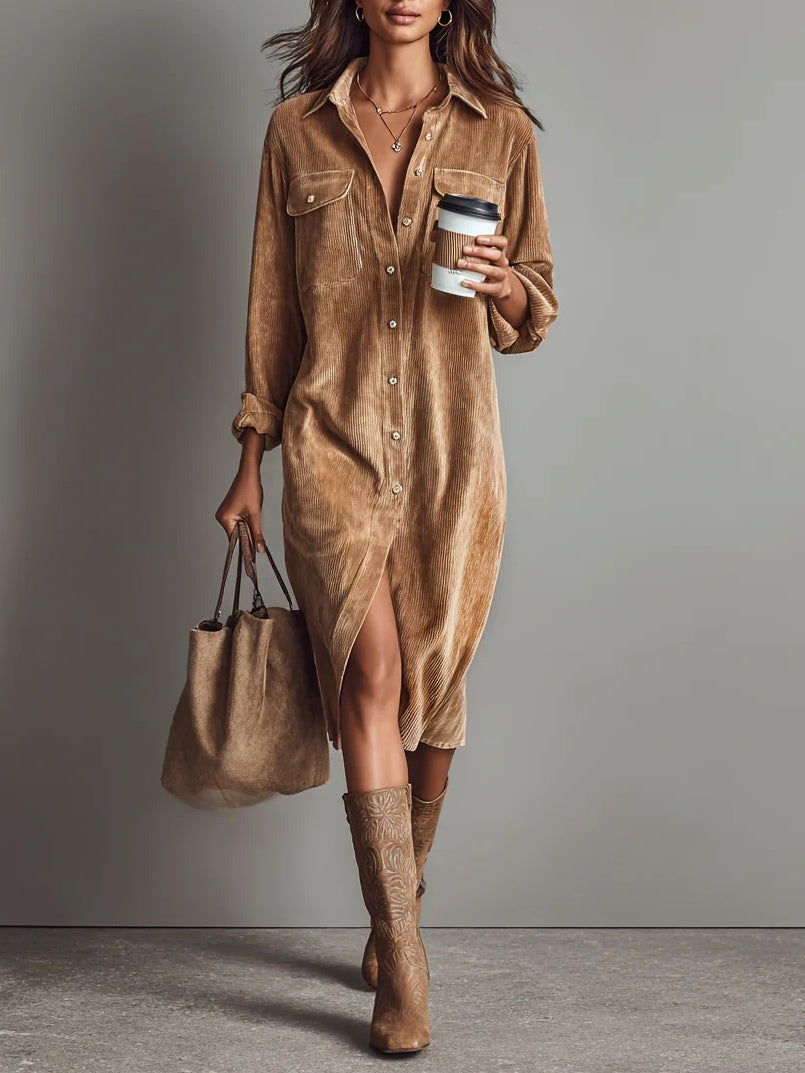 Nora | Lässiges Hemdblusenkleid