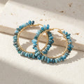 Creative Apatite Hoop Earrings