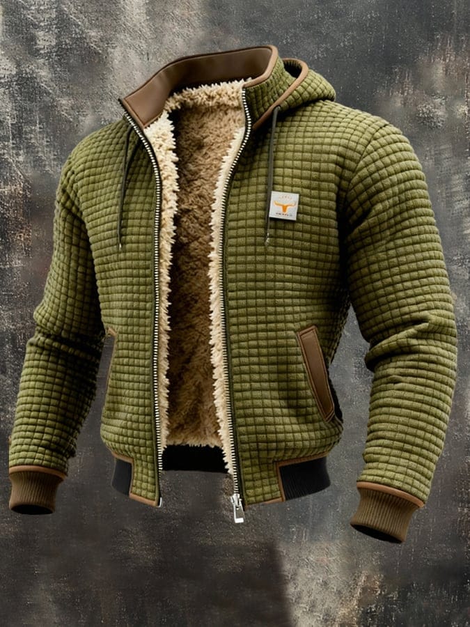 Henrik | Gefütterte Herrenjacke mit Kapuze