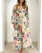 Celine | Damenkleid mit Blumenmuster