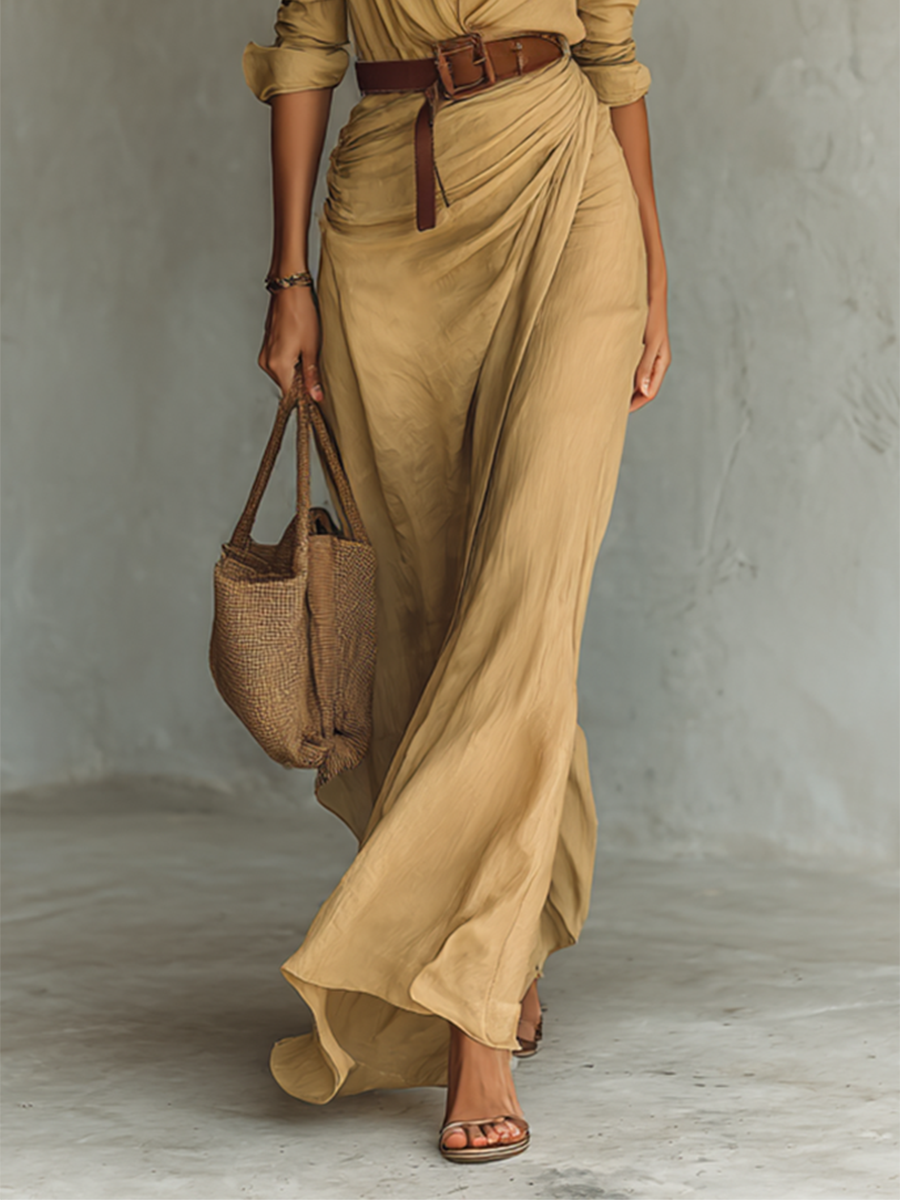 Sofia | Robe longue ceinturée
