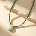 Amazonite Drop Necklace