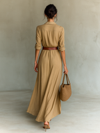 Sofia | Robe longue ceinturée