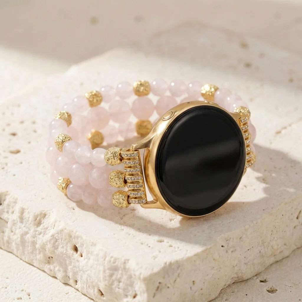 Healing Rose Quartz Samsung Watch Band