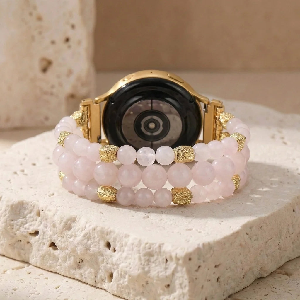 Healing Rose Quartz Samsung Watch Band
