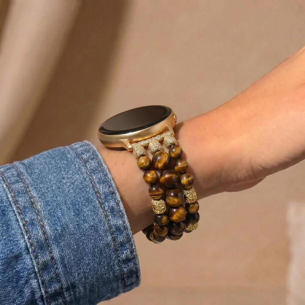Grounding Tiger's Eye Samsung Watch Band