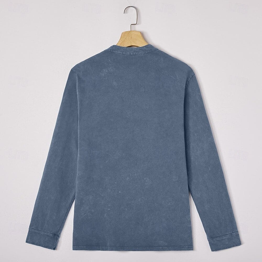Anton | Langarm-Henleyshirt mit Knopfleiste