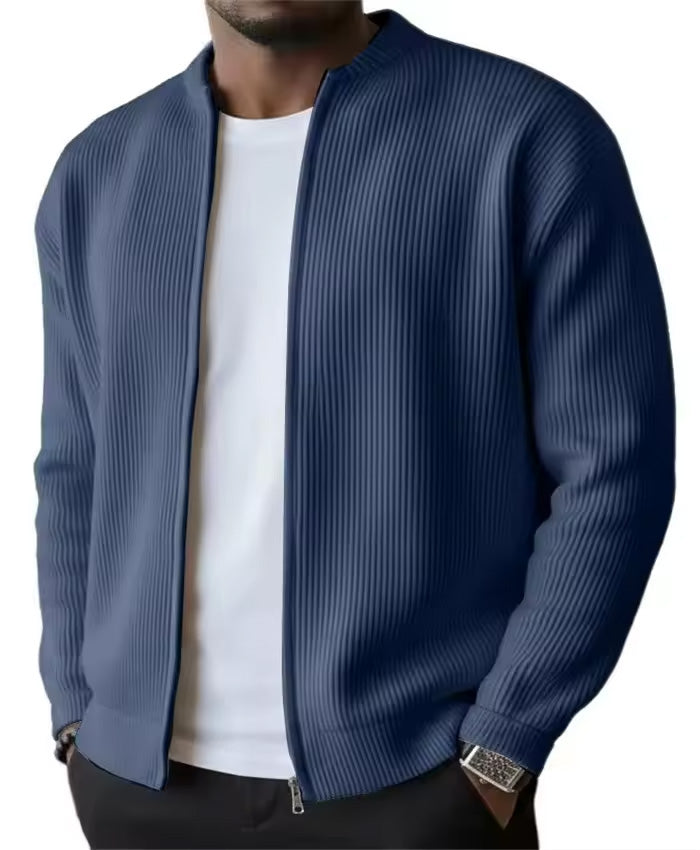 Leon | Langärmelige Cordjacke mit Reißverschluss