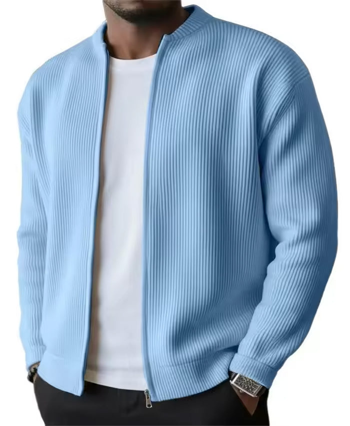 Leon | Langärmelige Cordjacke mit Reißverschluss