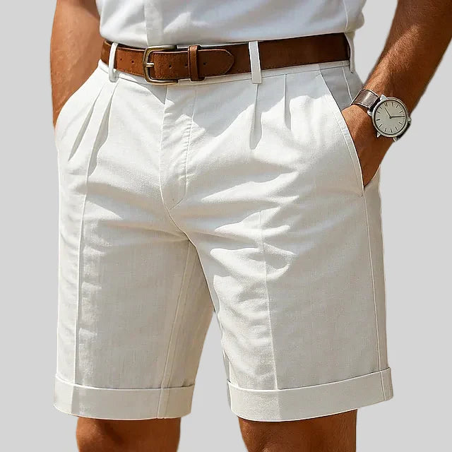 Raphael | Short de ville plissé pour homme